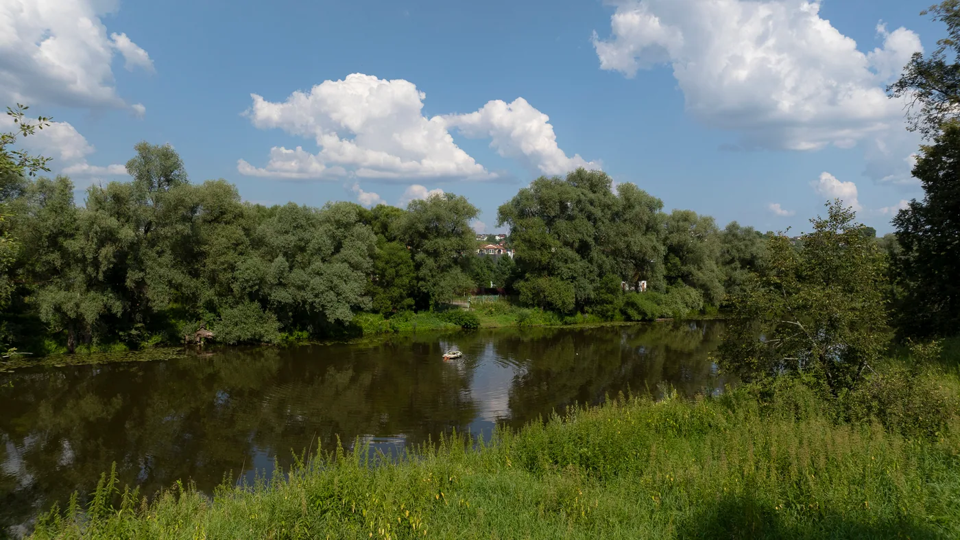 Река Нара, ивы по берегу